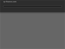 Tablet Screenshot of cp-finance.com
